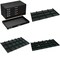 Black FindingKing 5-Drawer Jewelry Case w/ 5 Black Faux Leather Trays (Varied)